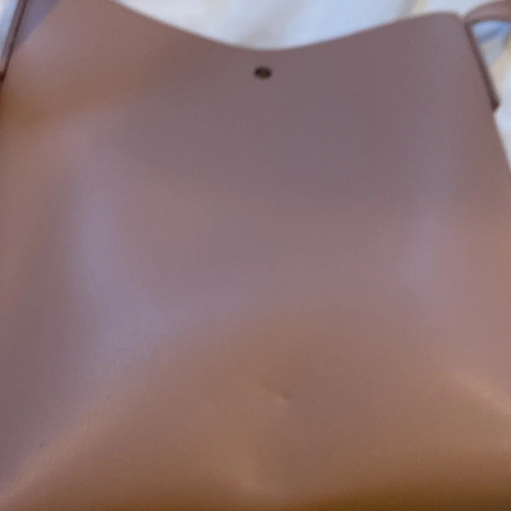 Samara Anthropologie Blush Color X body EUC, Vegan Leather gold button closure! - Picture 13 of 14